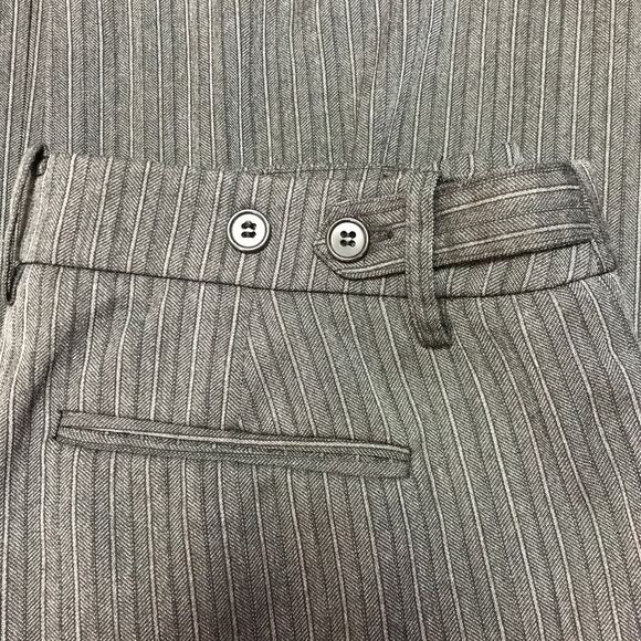 New York & Company Striped Straight Legged Slacks 2 - Picture 6 of 7